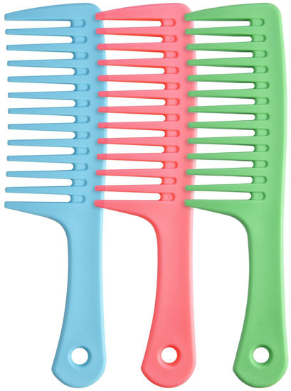 Picture of Wide Tooth Detangling Comb, Durable Brush for Styling and Professional Care - Suitable for All Hair Types Including Curly, Long, Wet, Reduces Hair Loss