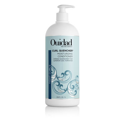 Picture of Ouidad Curl Quencher Moisturizing Conditioner - 33.8 fl oz, Curl Defining Hair Conditioner for Soft, Nourished & Hydrated Curls, Helps Repair Damage, Creamy Detangling Conditioner, For Tight Curls