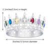 Picture of YOUlDIANZI Queen Crown Rhinestone Wedding Crowns and Tiaras for Women Costume Party Hair Accessories Princess Birthday Crown Crystal Bridal Crown