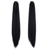 Picture of OMGREAT Claw Ponytail Hair Extension One Piece Cute Clip in on Ponytail Jaw/Claw Synthetic Straight Curly Hairpieces 21" Straight Dark Black