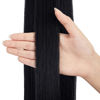 Picture of OMGREAT Claw Ponytail Hair Extension One Piece Cute Clip in on Ponytail Jaw/Claw Synthetic Straight Curly Hairpieces 21" Straight Dark Black