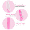 Picture of 12 Pcs Eyebrow Razors, Face Razors Multipurpose, Exfoliating Dermaplaning Tools, Eyebrow Trimmers Shaver with Safety Cover, Facial Hair Removal for Women Men Body Use (Pink)