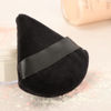 Picture of Ocim 10Pcs Triangle Powder Puffs for Face Powder,Soft Velour Makeup Setting Powder Puff with Case,Black&Nude