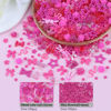 Picture of Sinyanail 3D Flower Nail Charms Set,150pcs Mixed Size Camellia Rose Resin Charms,150pcs Mixed Size and Color Leaves,100pcs Round White Pearl Beads for Nail Accessories Nail Art (16-300-rose)