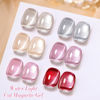 Picture of Born Pretty Magnetic Gel Nail Polish Water Light Cat Magnetic Eye Gel Jelly Pink Glass Crystal Magnetic Gel Polish Glitter Shimmer Auroras Magnetic Gel Nail Polish LED Gel Nail Art Manicure Kit 6PCS