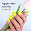 Picture of Imtiti Neon Gel Nail Polish, 0.5 Fl Oz Neon Yellow Gel Polish Soak Off LED U V Nail Gel Polish Spring Summer Gel Nail Polish DIY Nail Art Starter Manicure Salon Gel Nail Kit for Women Girls