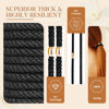 Picture of FORENEE Hair Ties No Damage - 10PCS Ponytail Holders - Elastic Hair Ties for Thick Hair - Braided Hair Bands for Women Girls's Hair - Black