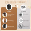 Picture of FORENEE Hair Ties No Damage - 10PCS Ponytail Holders - Elastic Hair Ties for Thick Hair - Braided Hair Bands for Women Girls's Hair - Black