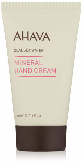 Picture of AHAVA Dead Sea Water Mineral Hand Cream, Original, Travel Size - Hand Moisturizer For Dry Cracked Hands, Light & Fast Absorbing, Enriched with Exclusive Osmoter, Witch Hazel & Allantoin, 1.3 Fl. Oz