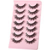 Picture of FARRED Cat Eye Lashes Wispy Fake Eyelashes Short 7 Pairs Natural Strip Lash Fluffy Mink Fox Eye Lashes Pack Small Full pestañas (A16 | 7-14MM)