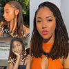 Picture of Liang Dian Pre Stretched Braiding Hair Ombre 12 Inch 8 Packs Synthetic Crochet Braids Hot Water Setting Professional Soft Yaki Texture Synthetic Hair Extensions(12 Inch 1B/30)