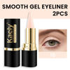 Picture of evpct 2Pcs Bright Nude Gel Eyeliner Pencil Eye Black Face Paint Stick Makeup Set Waterproof Matte Cream Crayon Eyeliner Pencil Set Cat Eye Liners Eyeshadow Guide delineador de ojos contra el agua