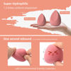 Picture of COSTICA Makeup Sponge Set Blender, Beauty Sponge Makeup Blender Flawless for Liquid - Multi Colored 4 pcs Rose Series