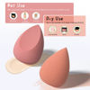 Picture of COSTICA Makeup Sponge Set Blender, Beauty Sponge Makeup Blender Flawless for Liquid - Multi Colored 4 pcs Rose Series
