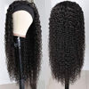 Picture of XSY 28 Inch Headband Human Hair Wigs Deep Wave None Lace Front Wigs Brazilian Virgin Human Hair Glueless Machine Made Headband Wigs for Black Women