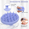 Picture of Meartchy Silicone Scalp Massager, Scalp Scrubber for Hair Growth with Soft Bristles, Scalp Exfoliator Brush Dandruff Removal Shampoo Brush for Wet Dry Scalp Care (Light Purple)