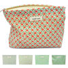 Picture of STARDW Flower Cosmetic Bags Makeup Bags for Women,Travel Makeup Bag Large Capacity Canvas Makeup Bag,Makeup Organizer Bag Zipper Pouch (Red Floral)
