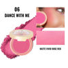 Picture of Oulac Hot Pink Blush Makeup| Highly Pigmented Powder Blush| Natural Matte| Shape & Highlight Face| Cruelty-Free Blush with Rose Oil| 06 Dance with me 4.8g