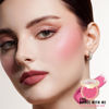 Picture of Oulac Hot Pink Blush Makeup| Highly Pigmented Powder Blush| Natural Matte| Shape & Highlight Face| Cruelty-Free Blush with Rose Oil| 06 Dance with me 4.8g