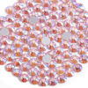 Picture of Beadsland 576pcs Flat Back Crystal Rhinestones Round Gems for Nail Art and Craft Glue Fix, Light Pink AB, SS30,6.3-6.5mm