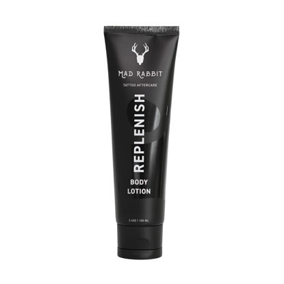 Picture of Mad Rabbit Replenish Tattoo Body Lotion - Fragrance-Free Lotion, Non-Greasy & Silicone-Free, Clean Ingredients, Lightweight for Daily Use (3.4 Fl Oz)