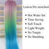 Picture of Leticia Ombre Braiding Hair Pre Stretched Kanekalon Braiding Hair Pink Light Green Blue