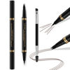 Picture of Eyebrow Pen,2-in-1 Waterproof Eyebrow Pencil with 4 Tip Microblading Brow Pen and Ultra-Precise Brow Pencil,with Dual-ended Eyebrow Brush,Eyebrow Makeup for Natural Looking - Chocolate