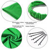 Picture of 6 Pack Hair Scarf Headband for Women - Elastic Hair Kerchief Large Boho Triangle Bandana Head Scarf with Clips Non Slip Solid Color Headbands Hair Scarves for Teen Girls