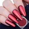 Picture of PrettyDiva Red Chrome Nail Powder, Red Nails Chrome Powder Metalic Chrome Nail Powder Mirror Effect Chrome Powder Pigments for Nails - Decoration for DIY Valentine's Day Nail Art, Craft