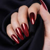 Picture of PrettyDiva Red Chrome Nail Powder, Red Nails Chrome Powder Metalic Chrome Nail Powder Mirror Effect Chrome Powder Pigments for Nails - Decoration for DIY Valentine's Day Nail Art, Craft