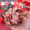 Picture of PrettyDiva Red Chrome Nail Powder, Red Nails Chrome Powder Metalic Chrome Nail Powder Mirror Effect Chrome Powder Pigments for Nails - Decoration for DIY Valentine's Day Nail Art, Craft