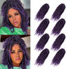 Picture of Bileaf Pre-twisted Passion Twist Crochet Hair 10 Inch 8 Packs Crochet Passion Twist Hair, Pre Looped Ombre Passion Twists Boho Crochet Twist Braids Twist Crochet Hair for Women Curly Ends T-Purple