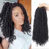 Picture of Bileaf Passion Twist Crochet Hair 8 Packs Pre Looped Crochet Hair 14 Inch, Pre Twisted Passion Twist Hair Crochet Braids for Women Girls and Kids Ombre Crochet Passion Twist Hair #1