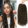 Picture of Bileaf 8 Packs Passion Twist Crochet Hair 18 Inch Crochet Passion Twist Hair Pretwisted, Pre Looped Passion Twist Crochet Braids Passion Twists Bohemian Crochet Hair #4