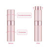 Picture of Tekson 8ml Travel Perfume Atomizer Refillable, Mini Cologne Spray Bottle Empty, Small Aftershave Portable Sprayer for Liquid Dispenser