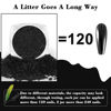 Picture of Allstarry Chrome Nail Powder 2pcs Black Silver Metallic Mirror Effect Dust Glitter Glazed Manicure Decoration Reflective Pigment for Gel Polish Nail Art Decoration- Milky Trajectory