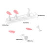 Picture of 4 Sets White Nail Stand for Press on Nails Display, Magnetic Fake Nail Tips Holder for Painting Nails Practice, Beginner Acrylic Nail Art Kit Accessories, Nail Salon Equipment and Decorations