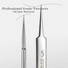 Picture of Professional Facial Blackhead Remover Tweezers,3Pcs Precision Pimple Popper Tool Kit for Whitehead Ance Blemishs Comedones Stainless Steel Makeup Tool - Matte