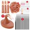 Picture of Saviland Nail Practice Finger for Acrylic Nails: Adjustable Nail Practice Hand Fake Mannequin Training Finger Replaceable Nail Tips Nail Art Brush Tools Kit Beginner Home DIY