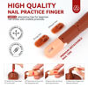 Picture of Saviland Nail Practice Finger for Acrylic Nails: Adjustable Nail Practice Hand Fake Mannequin Training Finger Replaceable Nail Tips Nail Art Brush Tools Kit Beginner Home DIY