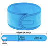 Picture of Whaline 4 PCS Spa Headband, Make up Hair Band, Stretch Terry Cloth Headband for Sport Yoga Shower (Blue)