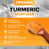 Picture of Organic Turmeric Soap for Dark Spots & Acne with Clove Bud (2 Packs) - Face & Body Bar - Rich, Creamy Lather for Natural Skin Glow Aromatherapy