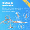 Picture of Equinox Professional Hair Scissors Set - Pro Barber Kit, Includes Hair Cutting Scissors, Thinning Shears, Straight Razor, 3 Combs, Clips, and Grippers - Hair Salon & Barber Supplies, Hair Tools