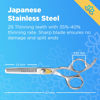 Picture of Equinox Professional Hair Scissors Set - Pro Barber Kit, Includes Hair Cutting Scissors, Thinning Shears, Straight Razor, 3 Combs, Clips, and Grippers - Hair Salon & Barber Supplies, Hair Tools