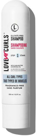 Picture of Love Ur Curls - Fragrance Free Shampoo, Moisturizing and Scalp Cleanse for Curly, Wavy, or Kinky Coily Hair, Vegan and Silicone Free, 250mL