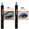 Picture of Kaely 2Pcs Cream Eyeshadow Stick Set for Eyes,Dazzling Blue & Royal Blue Shimmer Pen,Eye Brightener Halloween Makeup,sombras para ojos,Smooth Eye Shadow Highlighter Crayon Pencil Waterproof,11+13