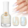 Picture of MIZHSE Nail Polish: 15Ml Mermaid Pearl Nail Polish Blue Aurora Effect Nail Polish, Fingernail and Toenail Polish Glossy Long Lasting Nail Polish Trendy DIY at Home Nail Gift Spree