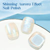 Picture of MIZHSE Nail Polish: 15Ml Mermaid Pearl Nail Polish Blue Aurora Effect Nail Polish, Fingernail and Toenail Polish Glossy Long Lasting Nail Polish Trendy DIY at Home Nail Gift Spree