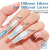 Picture of MIZHSE Nail Polish: 15Ml Mermaid Pearl Nail Polish Blue Aurora Effect Nail Polish, Fingernail and Toenail Polish Glossy Long Lasting Nail Polish Trendy DIY at Home Nail Gift Spree