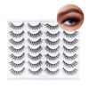 Picture of MilyBest Lashes Mink Eyelashes Wispy Fluffy D Curl Fake Eye Lashes Like Eyelash Extensions 14 Pairs Women Long Natural False Eyelashes Strips Pack